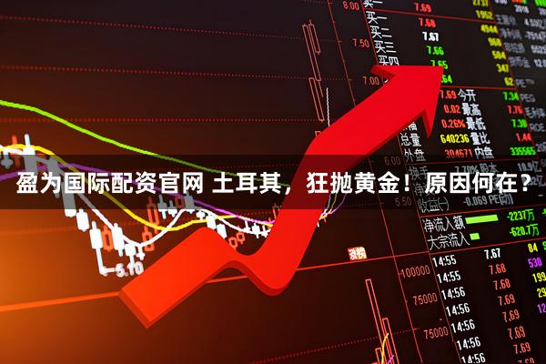 盈为国际配资官网 土耳其，狂抛黄金！原因何在？